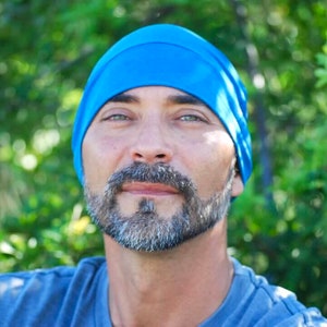 Men's Beanie Hat Unisex New Blue Organic Cotton Soy Spandex Jersey Eco Friendly Several Colors image 5