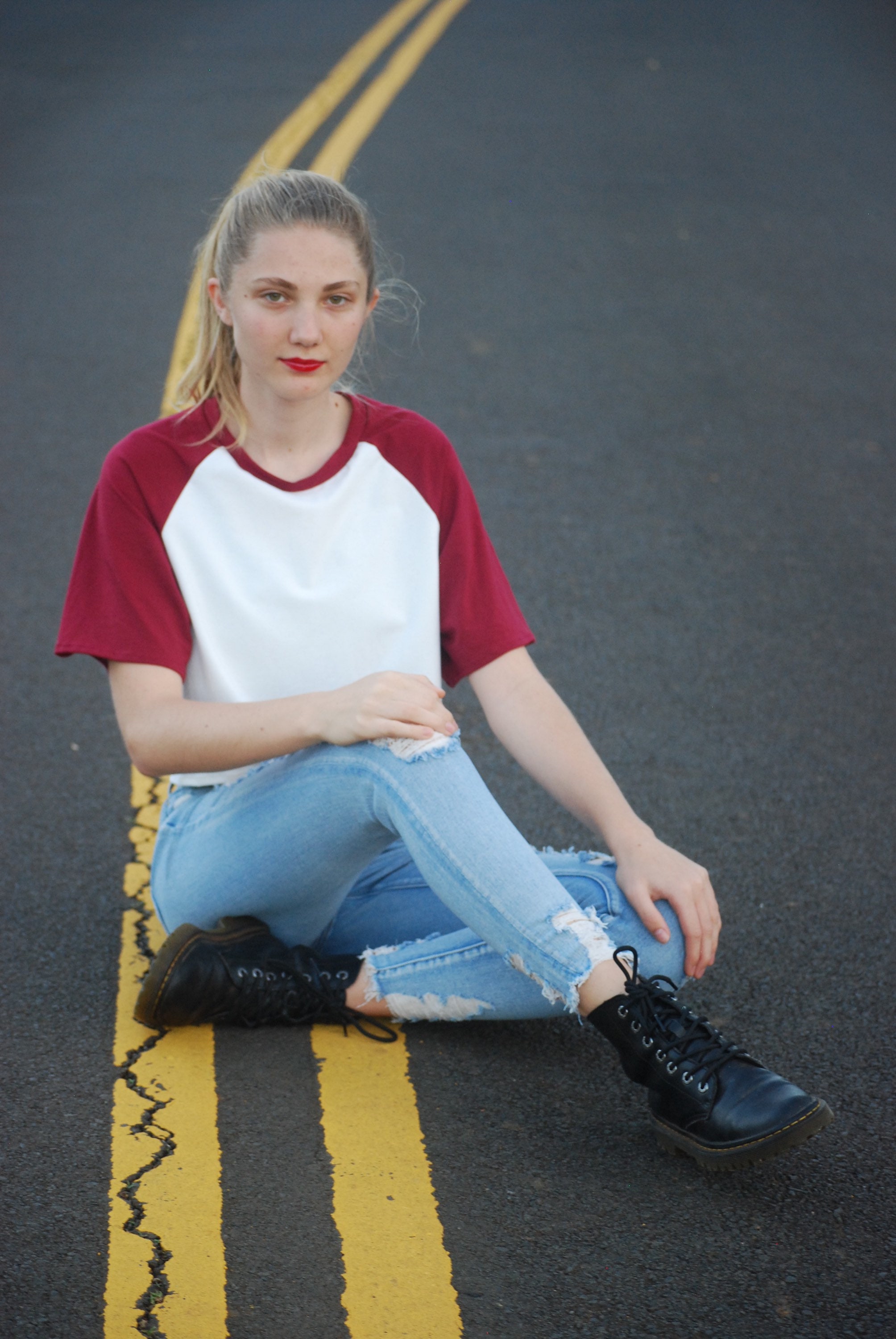 Raglan Sleeve Crop Top Short Sleeve Red White Organic Clothing Custom Made  15 Colors Available - Etsy