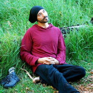 Men's Yoga Pants Lounge Pants Eco Friendly Organic Clothing Black Pants image 4
