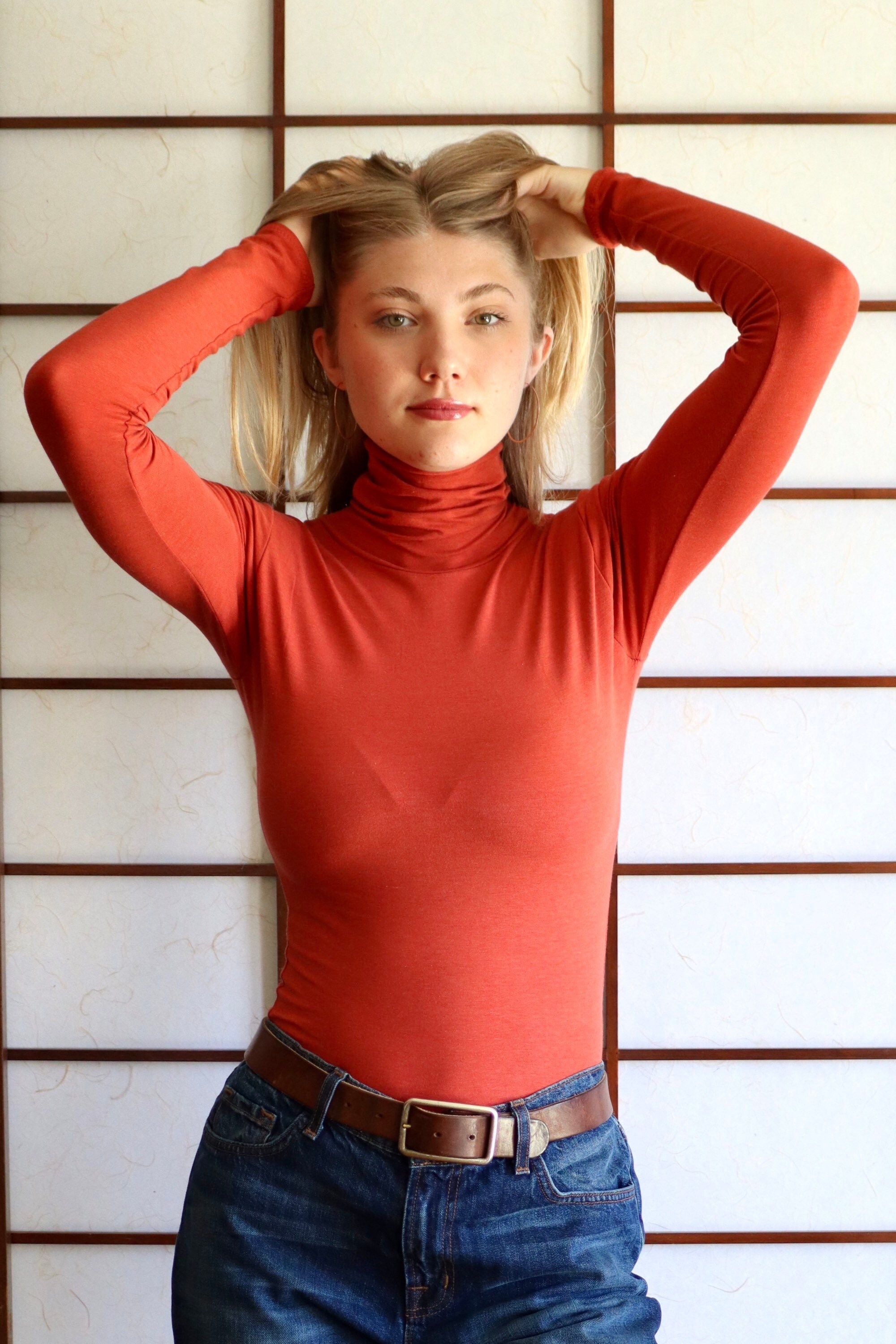 Womens Clothing, Sweatshirt Tunic, Women Sweatshirt, Red Tunic