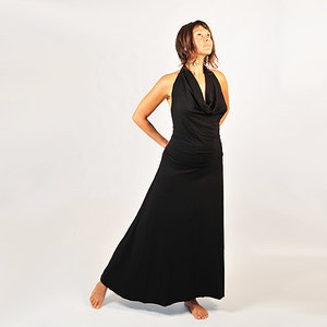 Maxi Skirt Black Organic Clothing Eco Friendly Full Length Skirt Available in Several Colors image 1