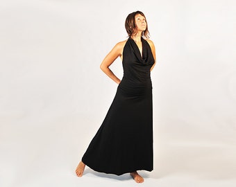 Maxi Skirt - Black - Organic Clothing - Eco Friendly - Full Length Skirt - Available in Several Colors