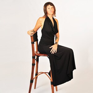 Maxi Skirt Black Organic Clothing Eco Friendly Full Length Skirt Available in Several Colors image 2