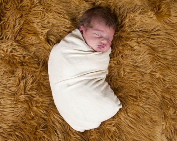Organic Baby Swaddling Blanket Hemp Organic Cotton Jersey in