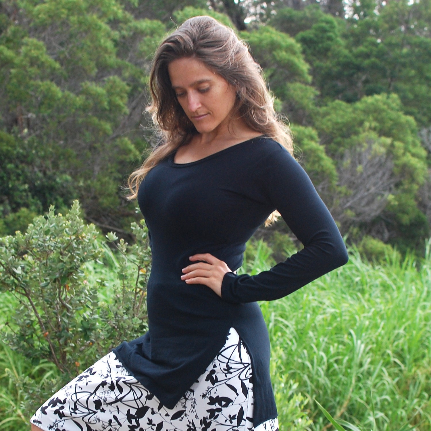 Side Slit Short Tunic