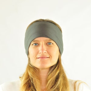 Wide Headband Universal Size Jersey Navy Blue Organic Clothing Eco Friendly Several Colors Available image 7