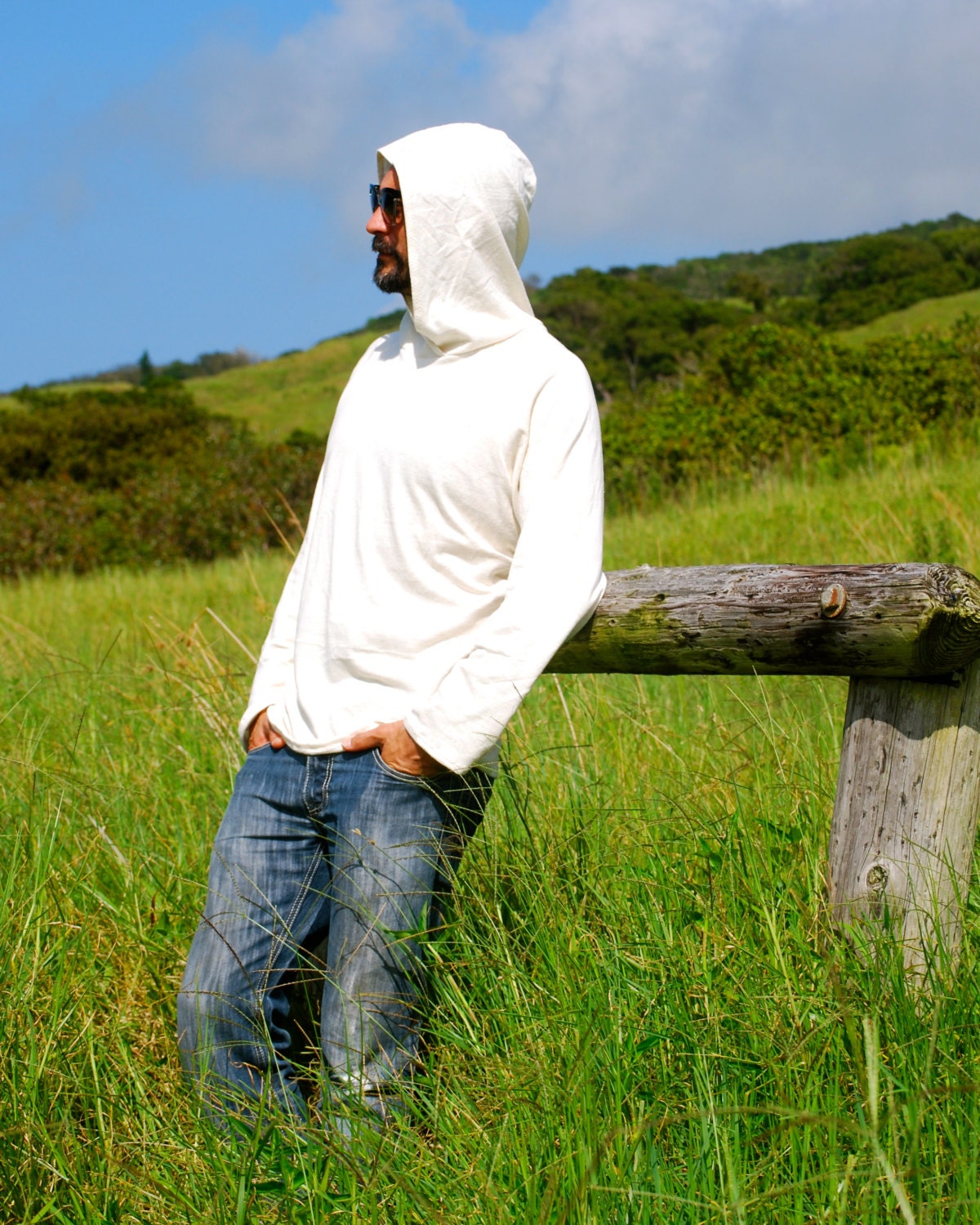 Hoodie for Men in Organic Cotton Hemp Jersey Eco Friendly - Etsy