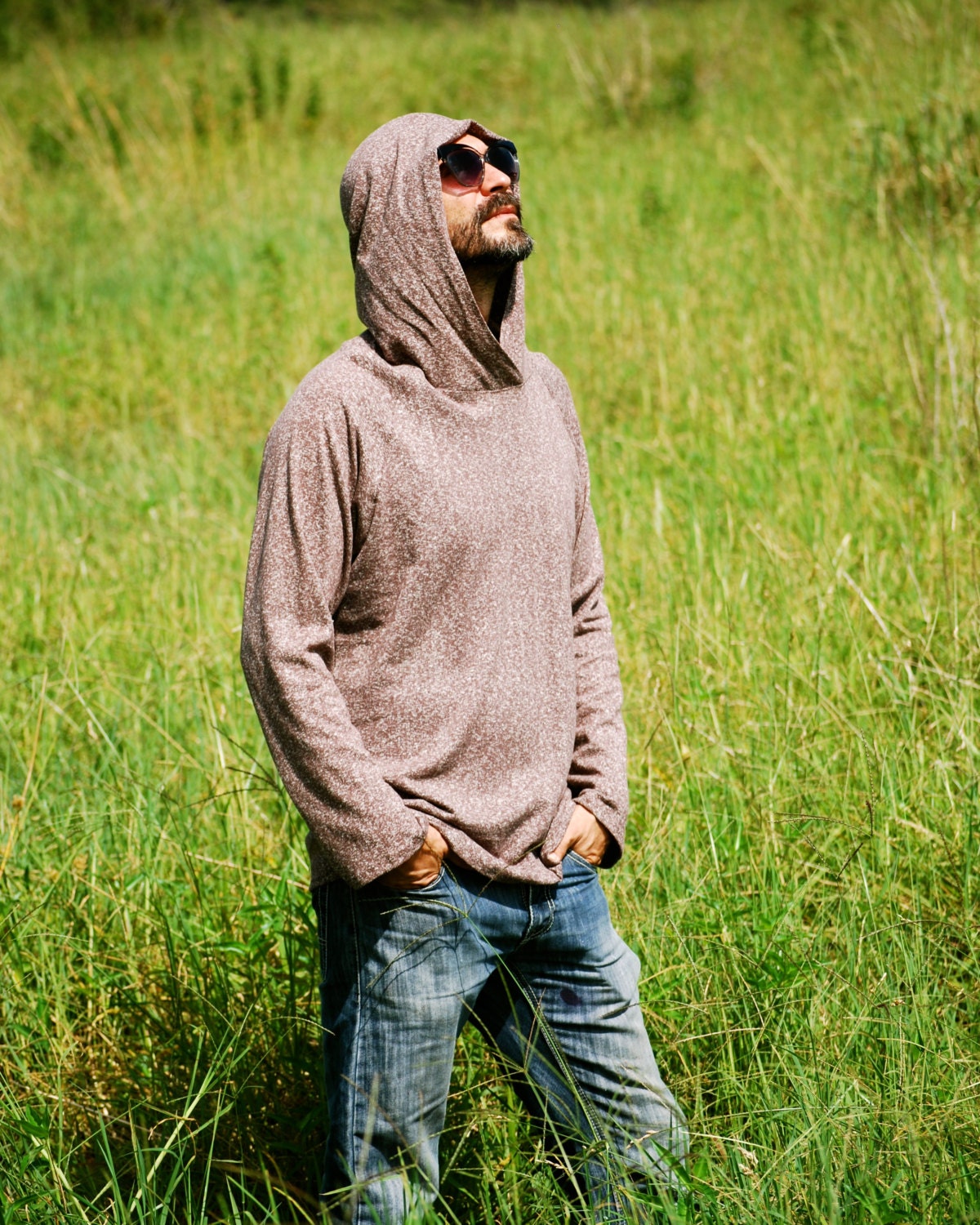 Eco Friendly Hoodie in Heathered Mocha Hemp Organic Cotton - Etsy UK