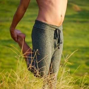 Men's Yoga Short Pants Long Shorts Organic Cotton Hemp Eco Friendly Organic Clothing image 2