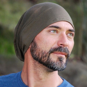 Men's Mauka Hat Black Beanie Hat Organic Clothing Gray Eco Friendly image 10