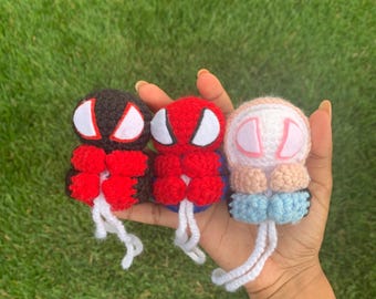 Crochet Spider-Man Hangings |Peter Parker, Miles Morales, Gwen Stacy