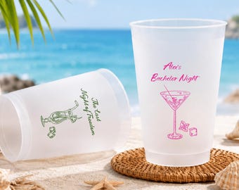 Custom Bachelorette Party Cup – Champagne Frosted Cup, Bridesmaid Gift, Best Friend Party Cup, Perfect for Bachelorette & Weekend Drinkware