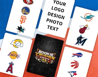 Custom Multisport Team Break Cards: NFL, MLB, NBA, Nhl Team Break Cards, Random Team Break, Card Break Game, Sports Break Cards