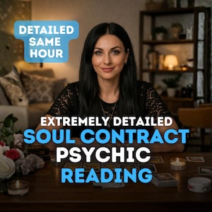Same Hour Soul Contract Psychic Reading: Karmic Insight, Future Love (PDF Delivery)