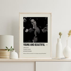 Lana Del Rey Inspired Vintage Print: Retro Indie Music Poster (Digital Download)
