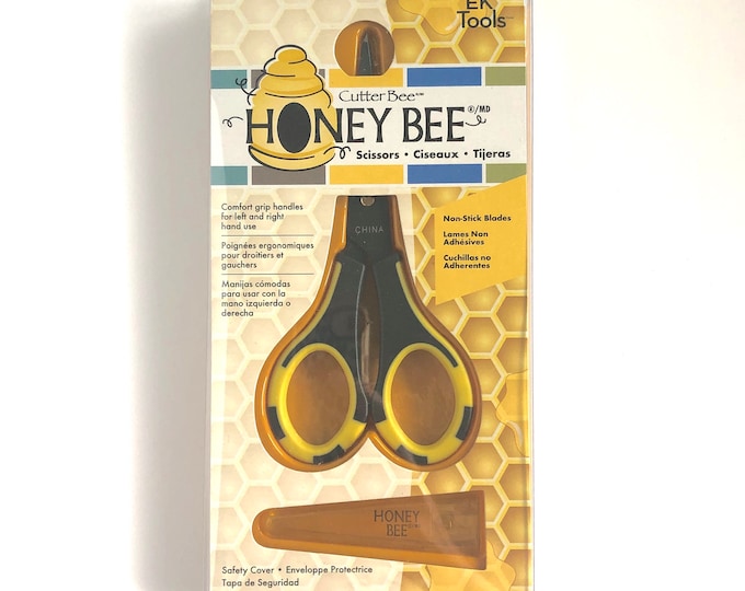 Cutter Bee Honey Bee Scissors by EK Success - Non-stick Blades - Safety ...