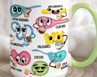 Bacteria Mug, MLS mug, Funny Microbe Mug, Microbiologist, Lab Tech, Bio Major, Premed, Microbiologist Mug, Lab Scientist, Infectious Disease