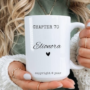 70th Birthday Mug, Custom Birthday Gift for Her, Personalized 70th Cup, In My Seventies Era, Name Chapter 70 Mug, 70th Gift for Women, Men