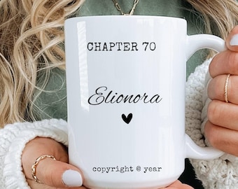 70th Birthday Mug, Custom Birthday Gift for Her, Personalized 70th Cup, In My Seventies Era, Name Chapter 70 Mug, 70th Gift for Women, Men