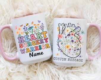 Regalo de cirugía cardíaca, regalo de operación cardíaca, cirugía a corazón abierto, cirugía de válvula cardíaca, aneurisma cardíaco, regalo de triple bypass, taza de cirugía cardíaca