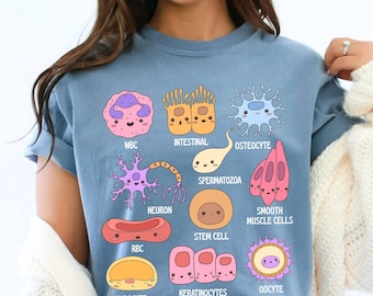 Comfort Colors® Cytologists Shirt, Body Cells T-Shirt, MLS, Medical Technologist Shirt, Nurse Graphic Shirt, Human Anatomy, Cytotechnologist