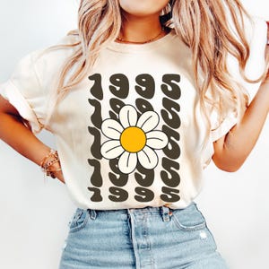 Comfort Colors® 30. Geburtstag Shirt, Vintage 1995 Shirt, 30. Geburtstag Geschenk für Frauen, 30. Geburtstag Freund, 30 Retro Groovy Daisy Shirt
