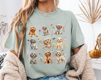 Comfort Colors® Cockapoo Shirt, Cockapoo Mama, Mama Geschenke, Cockapoo Geschenk, Hund Mama Shirt, Cockapoo Liebhaber Geschenk, Floral Cockapoo Hund Mama Shirt
