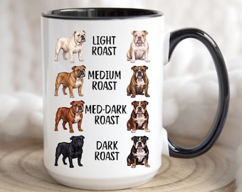 Engelsk bulldoggmugg, engelsk bulldoggpresent, personlig present till hundägare, present till engelsk bulldoggmamma, pappapresent till husdjur