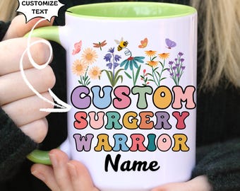Taza personalizada "Mejórate pronto", regalo para guerrero de cirugía, regalo posoperatorio, regalo para recuperarte, regalo para sentirte mejor, la mejor taza posoperatoria, regalo para recuperación de cirugía