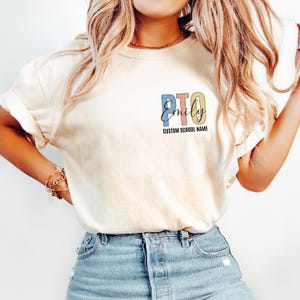 Comfort Colors® PTO Shirt, School Volunteer Shirt,  Parent Teacher Association, Parent Teacher Organization Shirt,  PTA Mom Shirt,  PA shirt