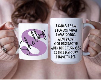 Regalo de 65 cumpleaños, taza de 65 cumpleaños, regalo para abuela, taza divertida de cumpleaños para mamá, taza de nacido en 1960, cumple 65 años, regalo de 65 años para hombres