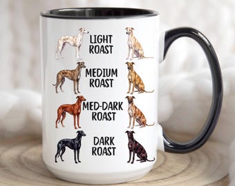 Greyhound-mugg, greyhound-mamma, pappa, rolig greyhound-mugg, husdjur greyhound-hundälskare kaffekopp, söt present till greyhound-ägarentusiasten