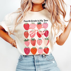 Comfort Colors® Fourth Grade Teacher, 4th Grade Teacher, Fourth Grade Team, Fourth Grade is My Jam Shirt, Fourth Grade Teacher Appreciation