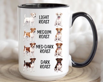 Jack Russell terrier-mugg, roliga Jack Russell-hundgåvor, kaffekopp för husdjursälskare, födelsedagspresent till Jack Russell-entusiast, terrierpappa, mamma