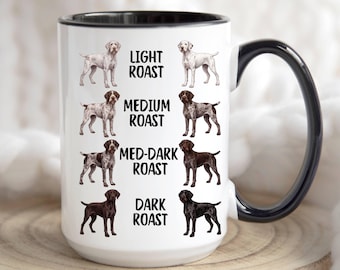 Tysk strävhårig pekare mugg, tysk strävhårig pappa, kaffekopp för husdjursälskare, söt present till ägarentusiast, tysk strävhårig mamma