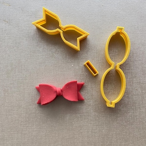 Bow Cookie Cutter Set | 3D STL File for Fondant & Cookies | Gift Bow Cake Decoration