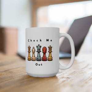 Ceramic Mug, (11oz, 15oz), Chess Mug, Chess Lover Mug, Chess Player Mug, Gift for Chess Player, Chess, Coffee Mug, Tea Mug