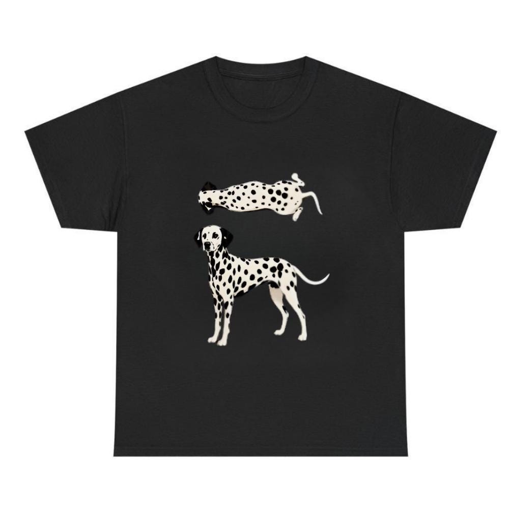Dalmatian Dog Graphic T-shirt, Spotted Dog Lover Tee - Etsy