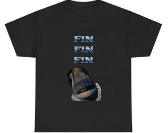 Fin Fin Fin Meme Shirt, Ironic Unhinged Graphic T-Shirt ,Viral Music Meme ,travis fish meme shirt