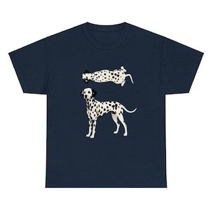 Dalmatian dog Graphic Shirt ,Spotted Dog Artwork, Pet Lover Tshirt For Men image 5