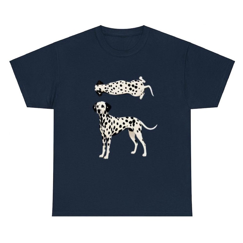 Dalmatian dog Graphic Shirt ,Spotted Dog Artwork, Pet Lover Tshirt For Men image 5