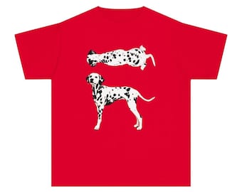 Camiseta con estampado de perro dálmata, diseño de perro manchado, camiseta para amantes de las mascotas para hombre.