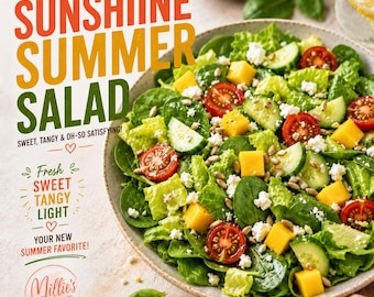 Recept voor zomerse zonneschijnsalade | Frisse, lichte en gezonde salade