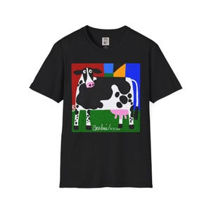 Dairy Cow Unisex T-Shirt, Farm Animal Tee, Cute Cattle Shirt, Cow Lover Gift, Farmer Graphic Top