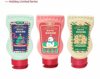 Holiday Limited Series Liquid Chalk - Unique Christmas Gift for Climbers - Festive Snowman & Gingerbread Bouldering Chalk