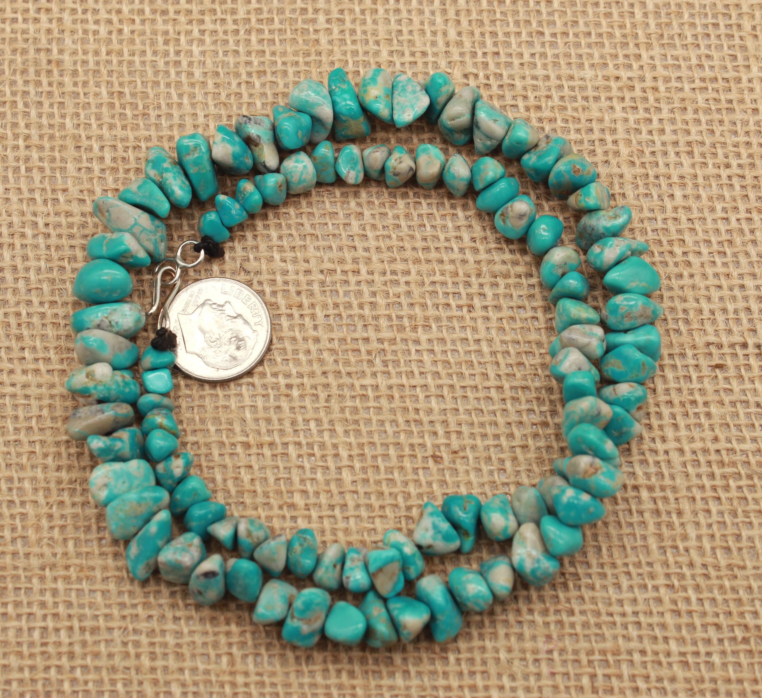 Blue Fox Mine Nevada Boulder Ribbon Turquoise Graduated Nugget Etsy