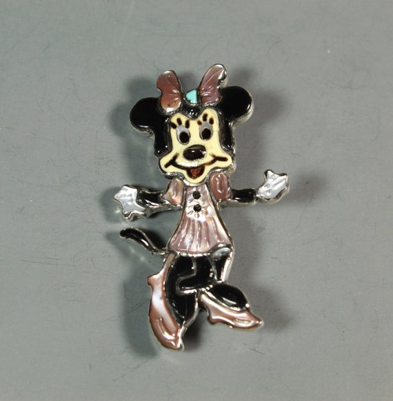 Zuni Minnie Mouse Pendant Pin Andrea Lonjose Shirl