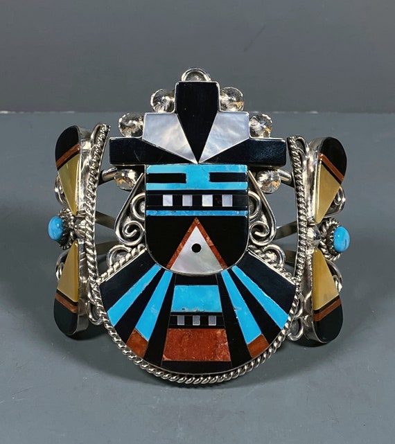 122 Gram Big Coin Native American Turquoise Sterling Silver Bracelet 122 Gram Big Coin Native American Turquoise Sterling Silver Bracelet