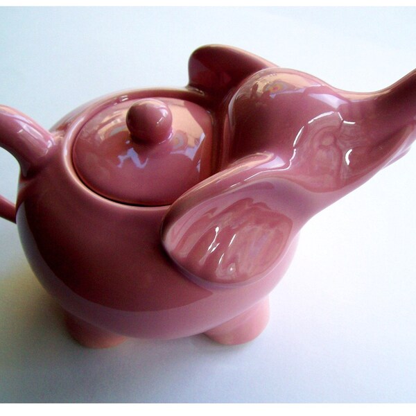 little pink elephant teapot
