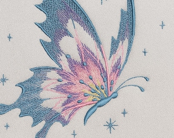 Bohemian Butterfly Embroidery Design | Digital Machine Embroidery Pattern | Instant Download